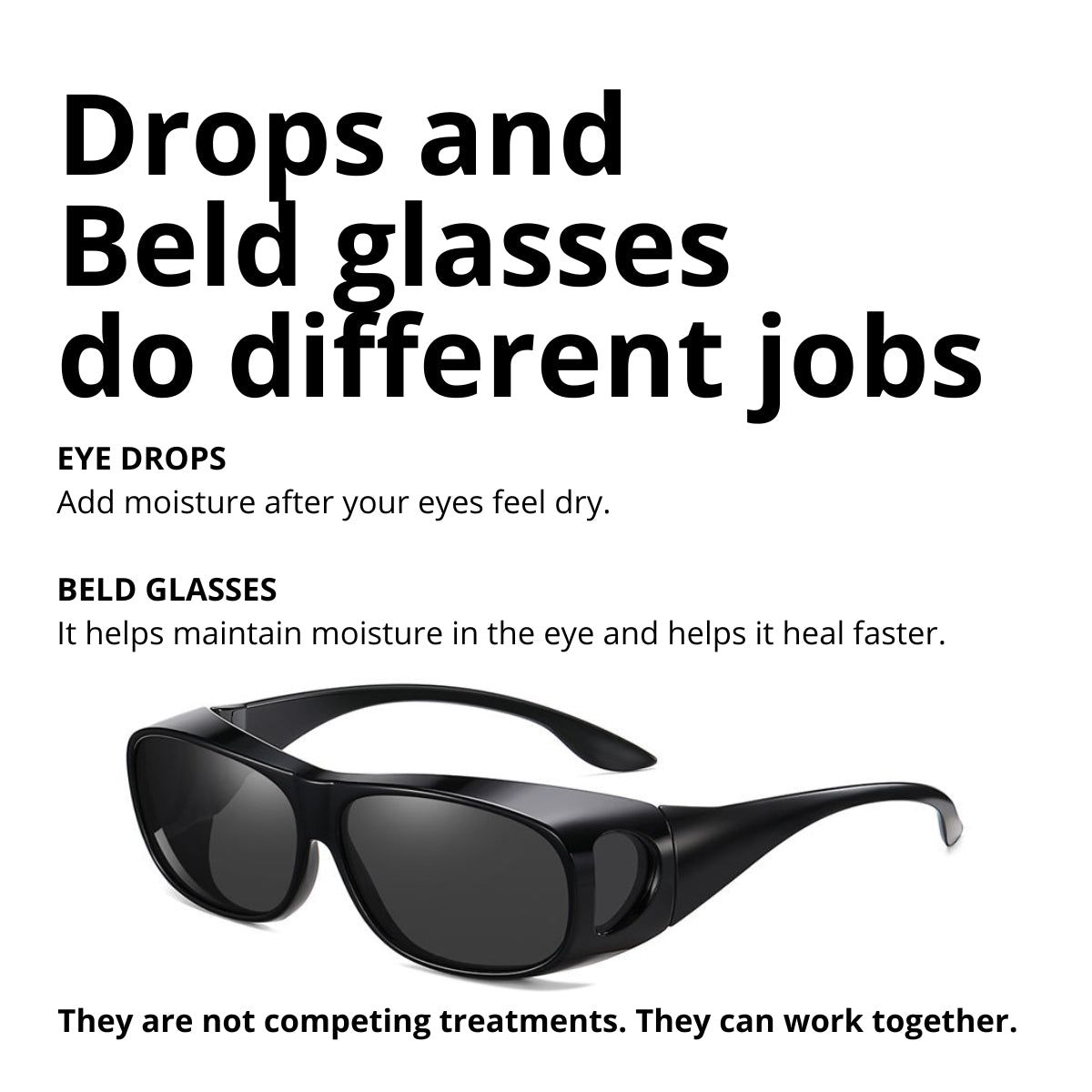 Beld™ DualShield — Dry Eye & Light Sensitivity Glasses